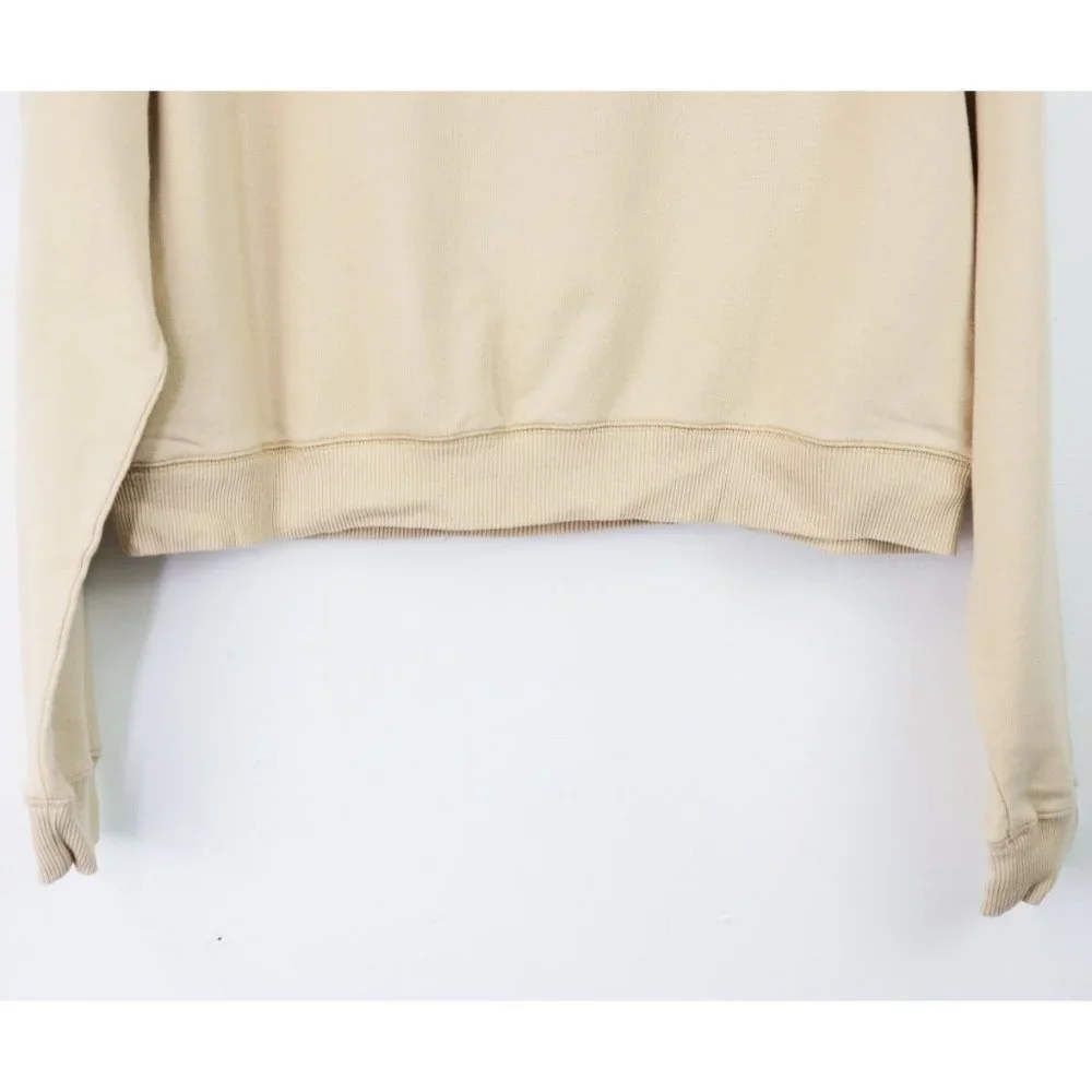 NWT Free People James Bandana Print Pullover Sweatshirt Ecru Ivory Navy Medium - Picture 11 of 11